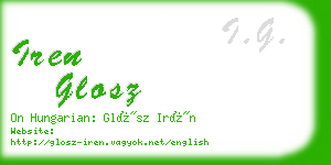 iren glosz business card